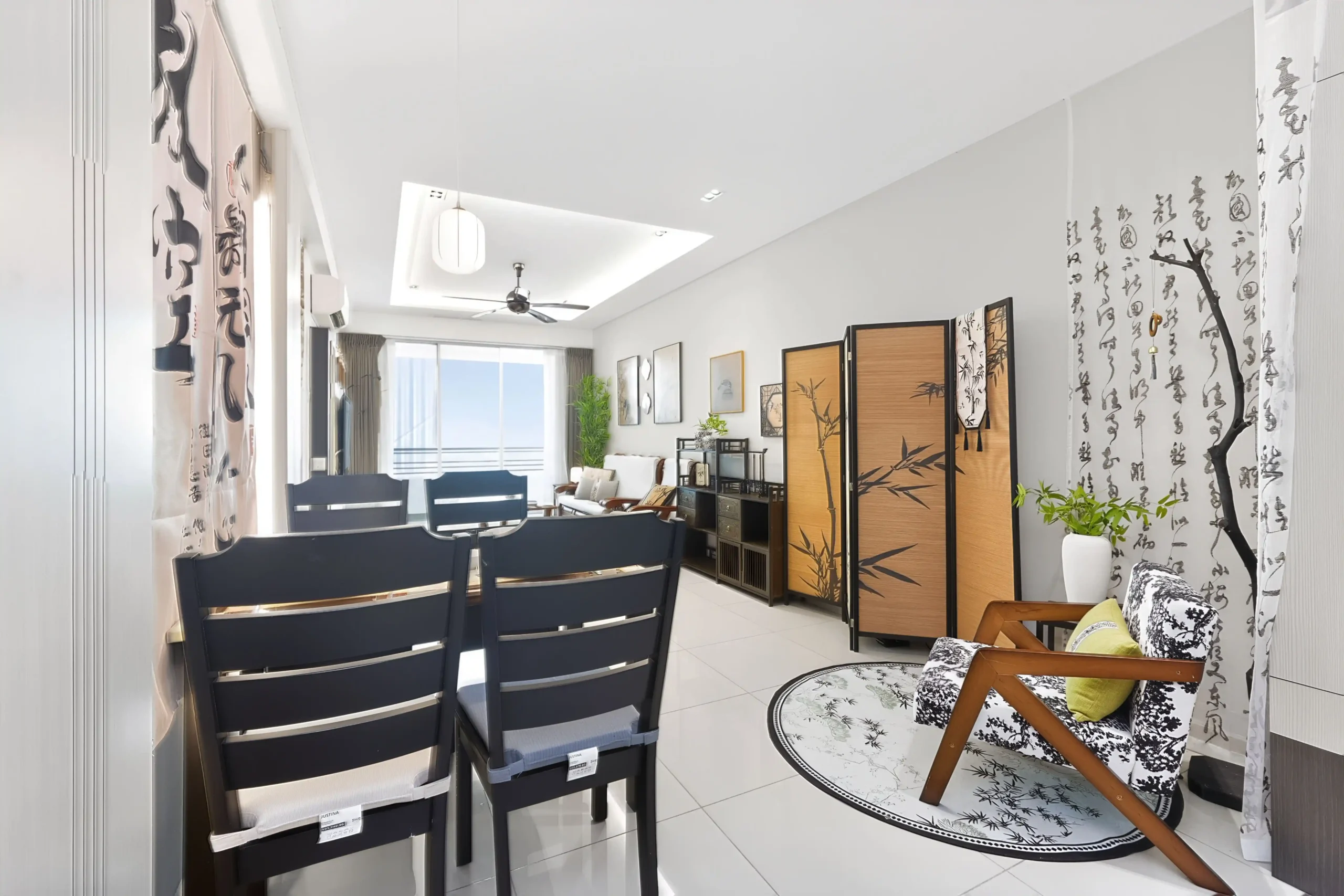 Cozy family dining corner styled with traditional Chinese decor elements in Ipoh
